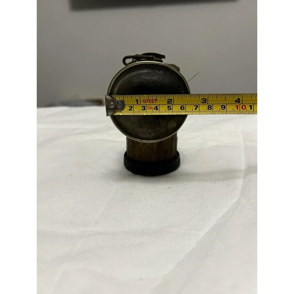 Vintage Antique Auto Lite Brass Coal Miner Carbide Head Light Lamp